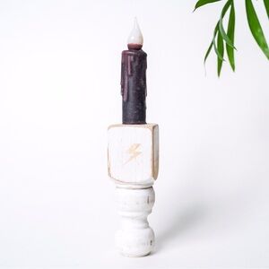 Magical Harry Potter Home Decor Harry Potter Lumos Faux Candle Upcycled Handmade